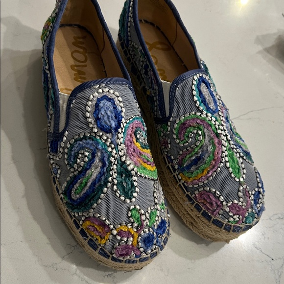 Sam Edelman Shoes - Sam Edelman Carrin Embroidered Paisley Espadrilles